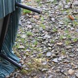 Vintage velvet toad armchair