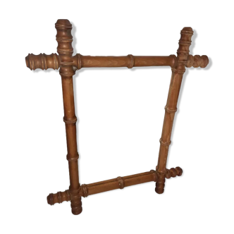 Miroir en faux bambou 52.5cm X 43.5cm