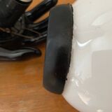 Vintage black ceramic hand wall lamp