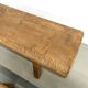 Pair of small solid oak benches - 1950s