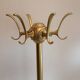 Vintage brass coat rack