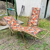 Pair of Lafuma Vintage recliner chairs