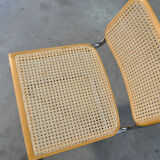 Six Cesca tubular frame cantilever dining chairs by Fasem, Italy 1999