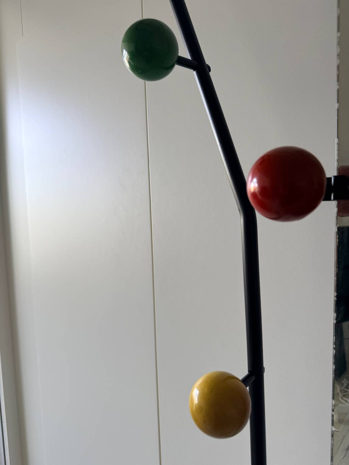 Coat rack, vintage cloakroom with mirror