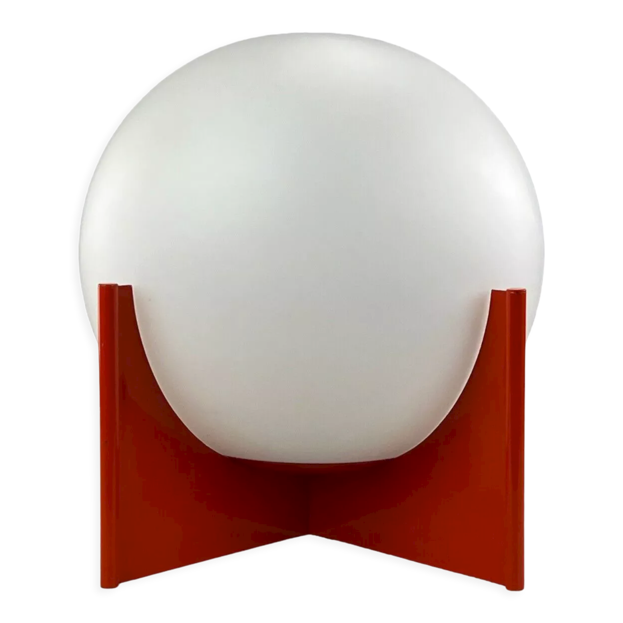 60s 70s ball light table lamp space age design glass metal