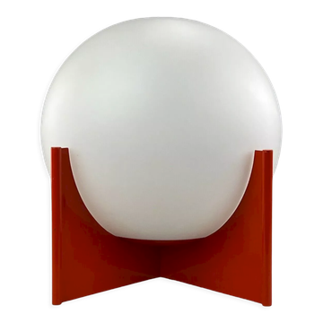 60s 70s ball light table lamp space age design glass metal