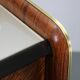 1950s Organic Italian Sideboard with Glass Top and 4 Drawers
