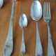 Silver-plated flatware set with its original silver-plated metal box, Maison St Médard silversmiths, circa 1950