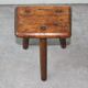 Brutalist tripod stool, 50s.