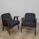 Pair of armchairs 366 designed in the 1960s by Jozef Chierowski
