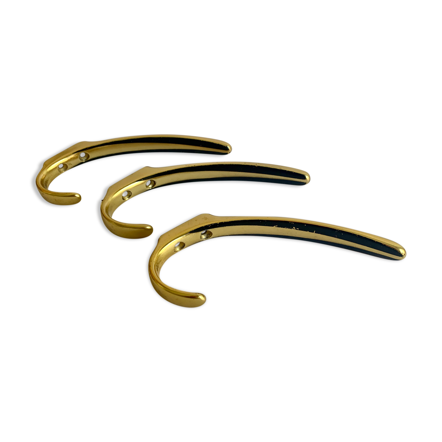 Coat wall hook, set of 3, 1950s