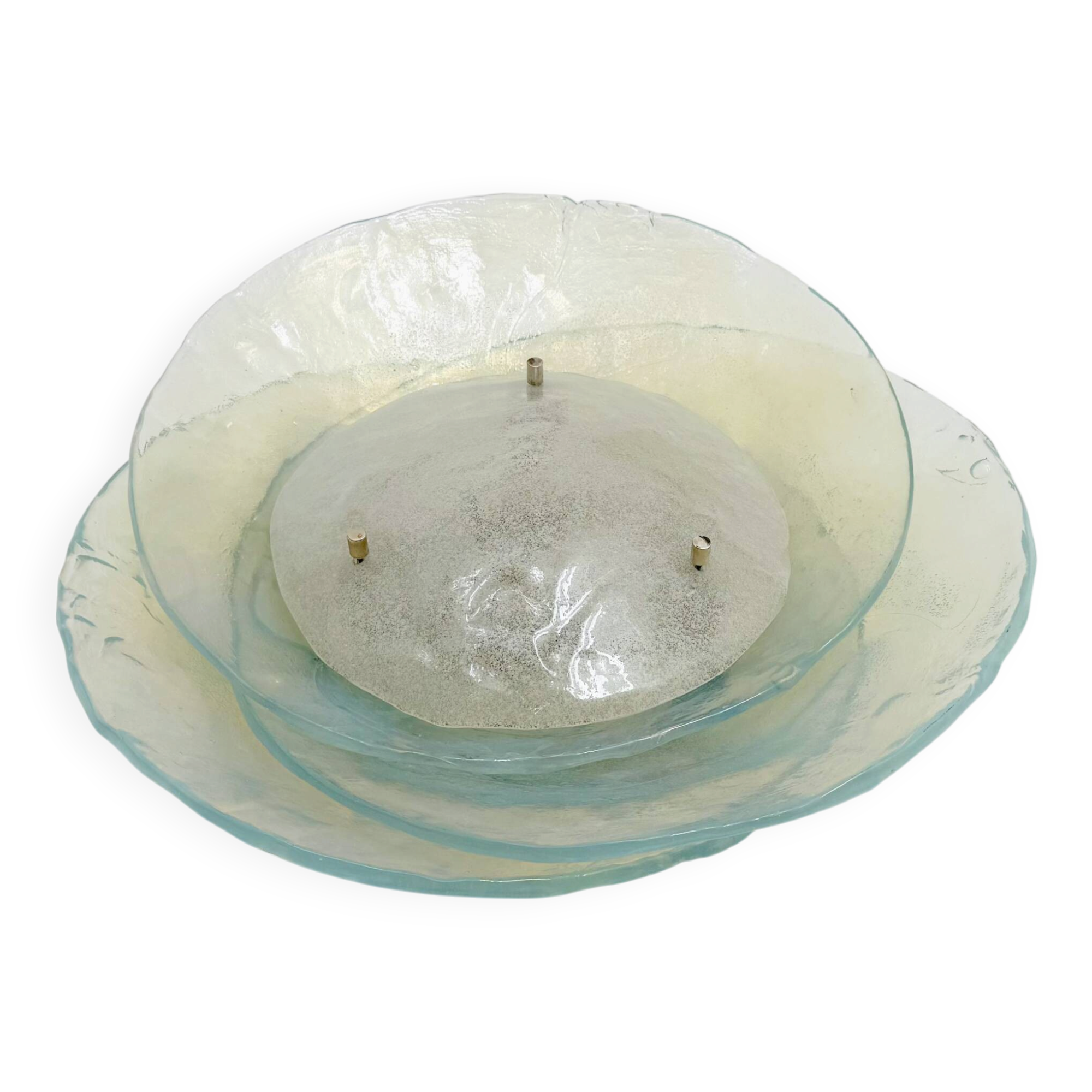 Murano Glass Flush or Wall Lamp by Carlo Nason for Mazzega