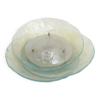 Murano Glass Flush or Wall Lamp by Carlo Nason for Mazzega