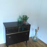 Vintage rolling bar cabinet