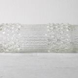 Vintage Pressed Glass Vase: CandleWax Design by František Pečený / 1972