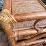 Vintage rattan chest of drawers