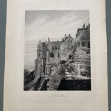 Heliogravure photograph of Mont Saint Michel 19th (Paul Dujardin)