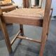 4 wooden and straw chairs – rustic chic style