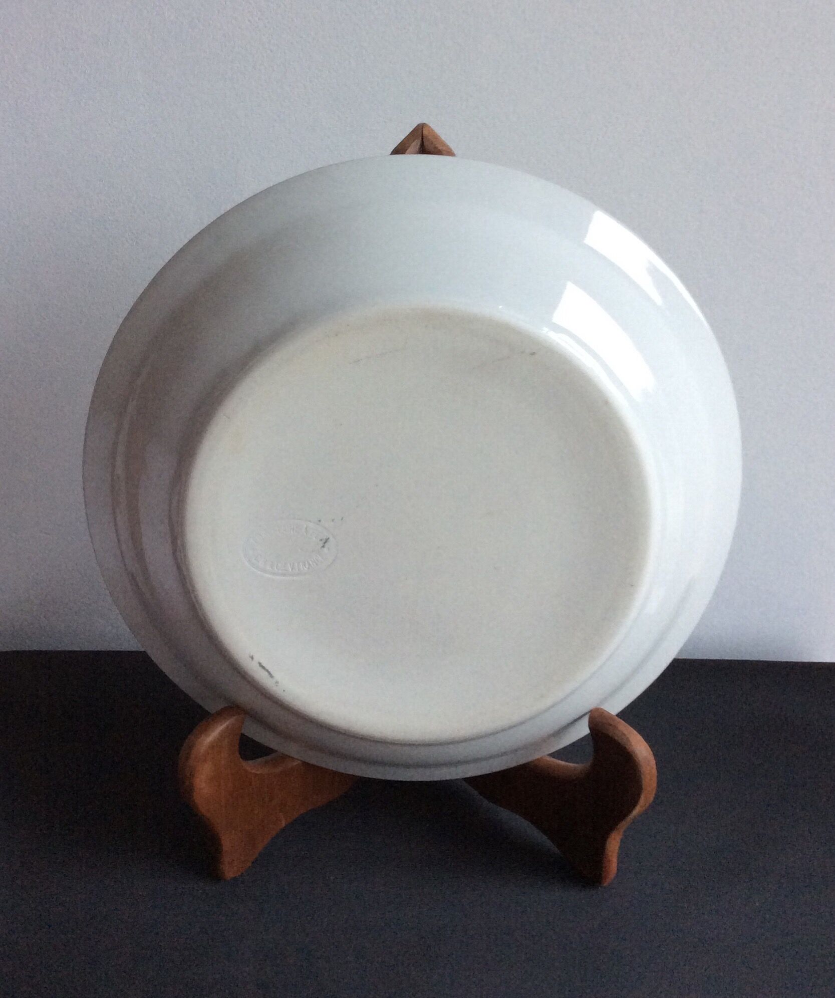 Hollow porcelain dish with fires C.B & Cie V.FRANCE