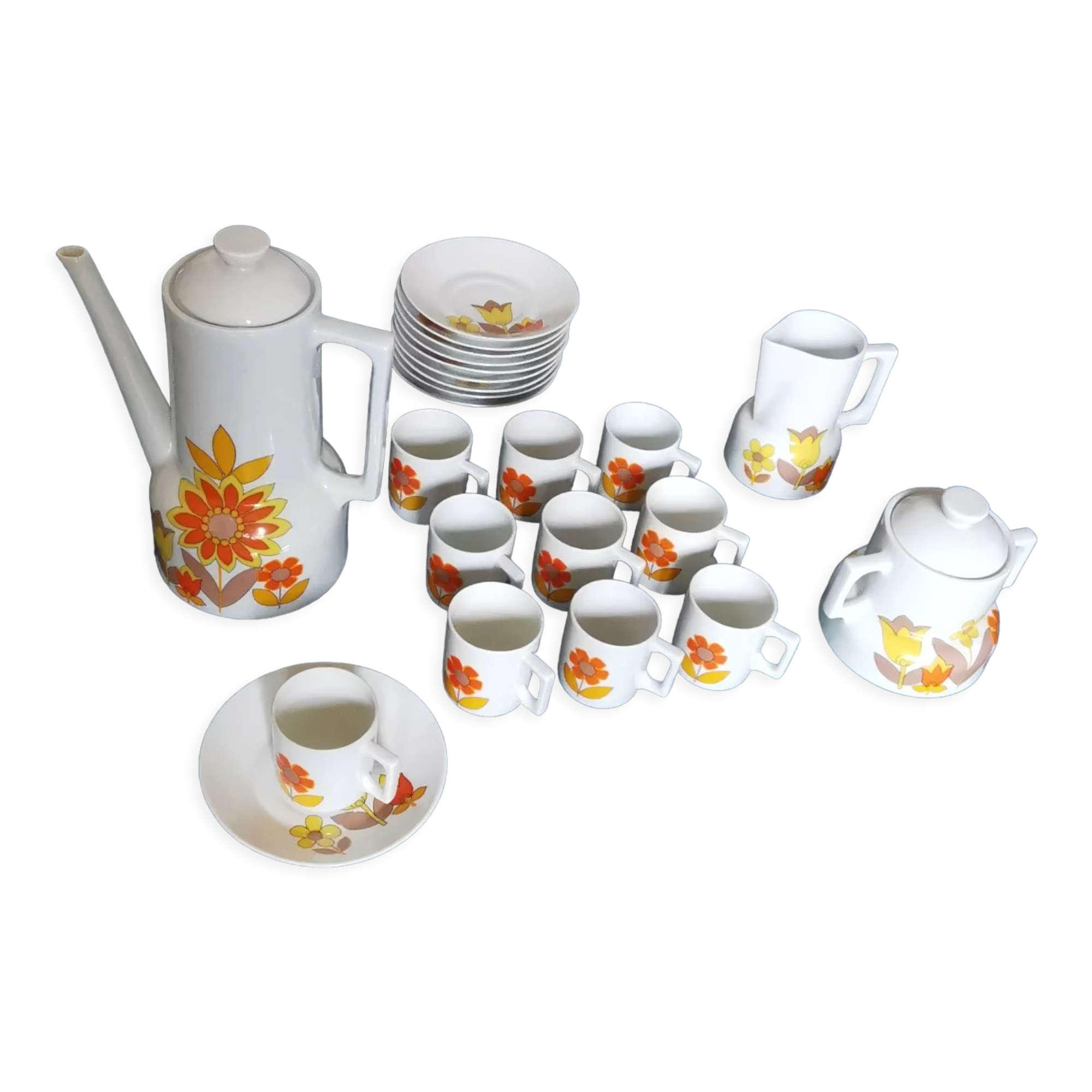 L. Lorioux coffee set 10 cups