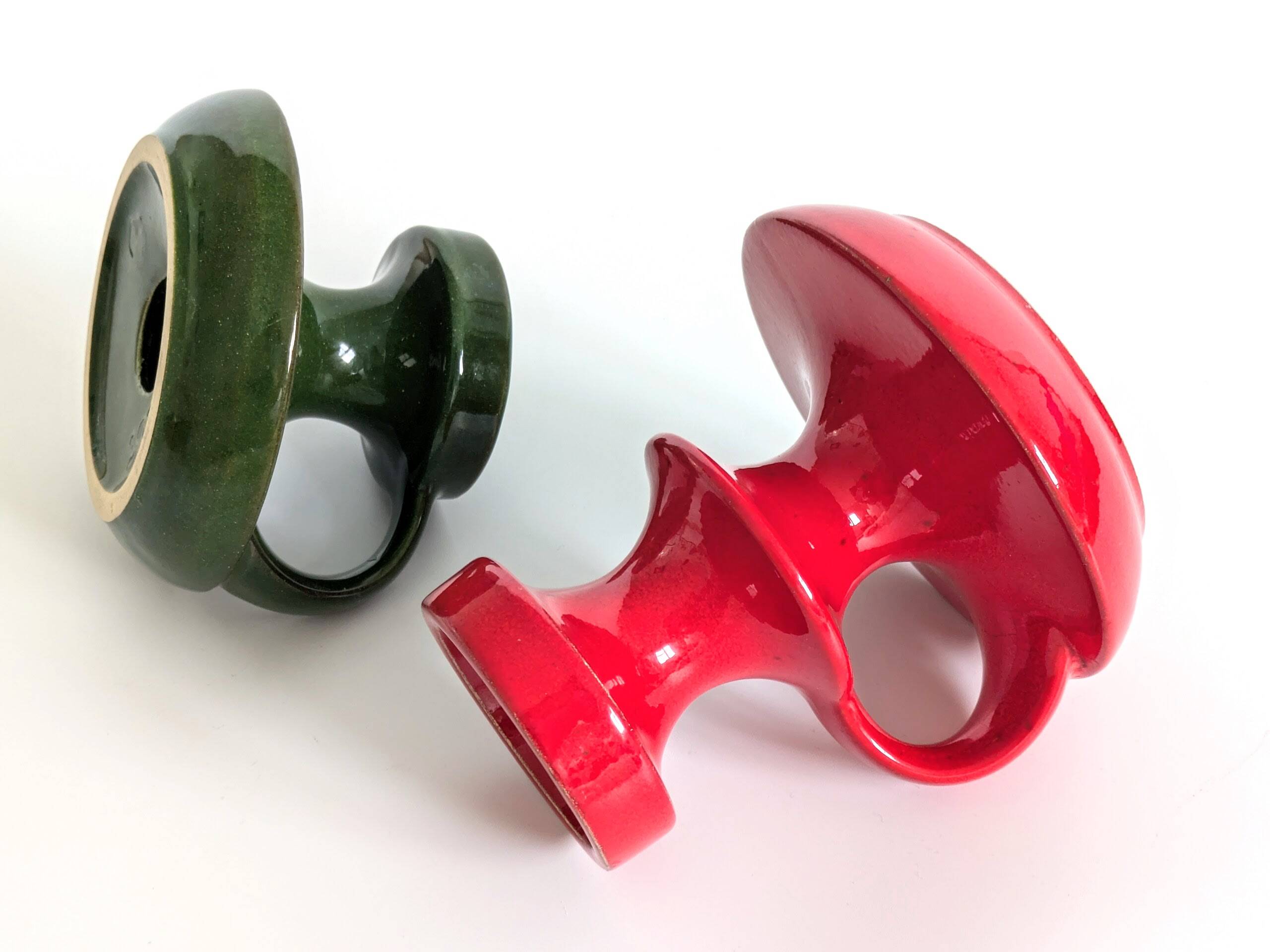 Pair of ceramic candlesticks | Cari Zalloni Steuler Ceramics | Germany, 1960s