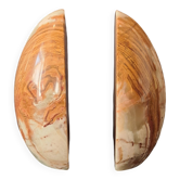 Pair of Onyx Egg-Shaped Bookends