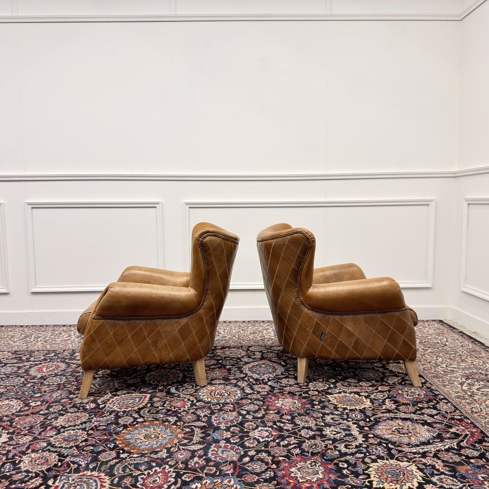 Set Aviator Armchair Sheep Leather