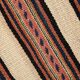 Vintage Kilim Strié Crème & Terracotta, Petit Tapis Boho 104x64 cm