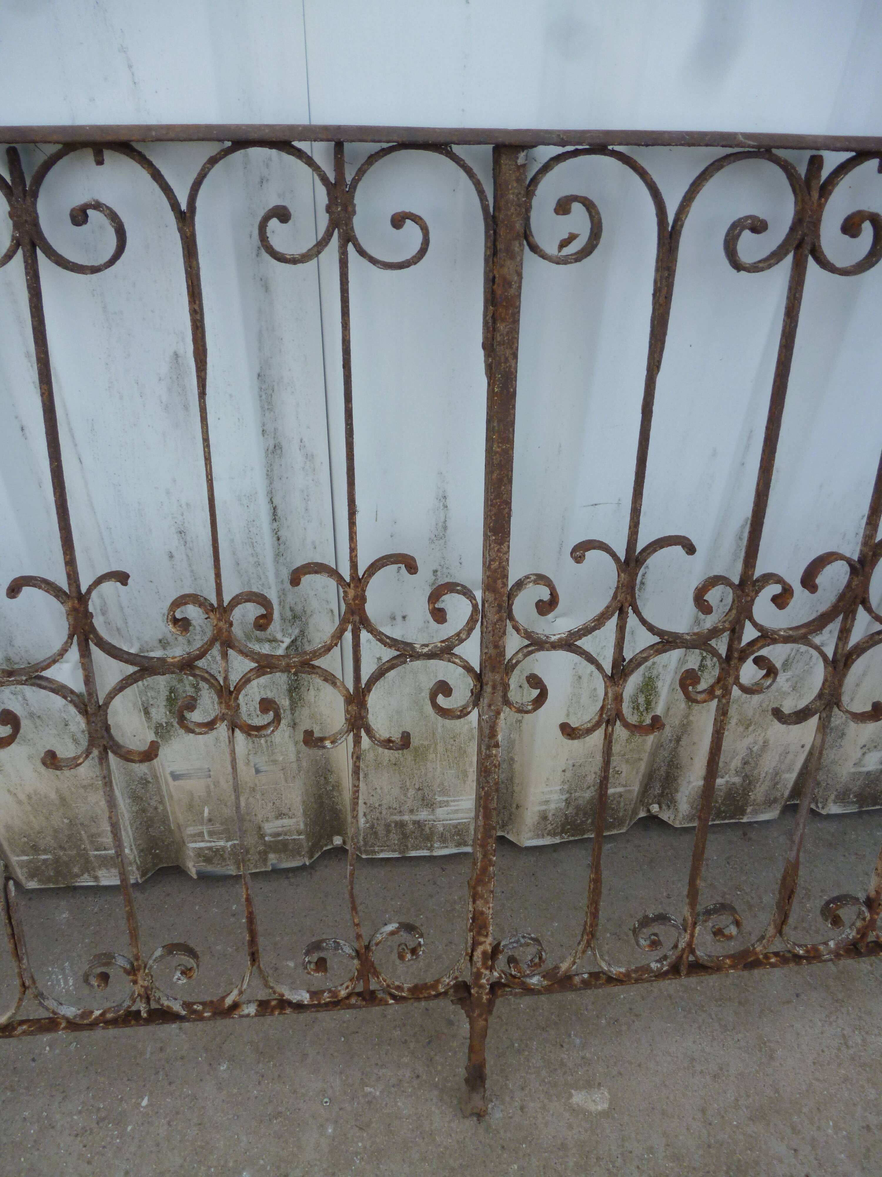 Old wrought iron barrier