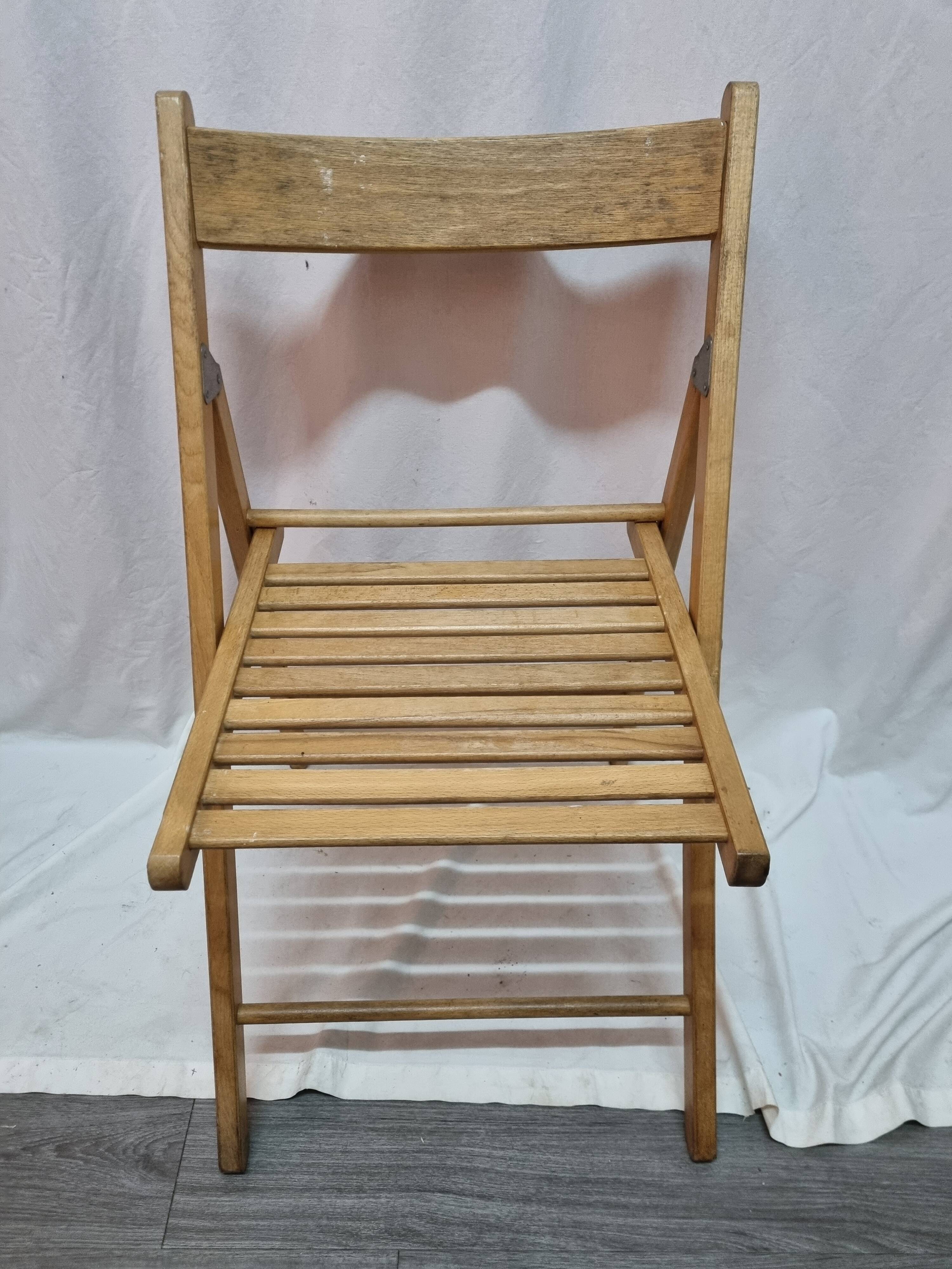 Folding chair wood from 1980
