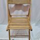 Chaise pliante bois de 1980