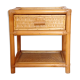 Rattan nightstand