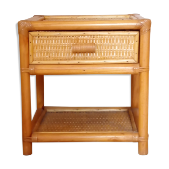 Rattan nightstand