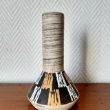 West Germany graphic ceramic vase, circa 1970