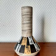 Vase West Germany céramique graphique, vers 1970