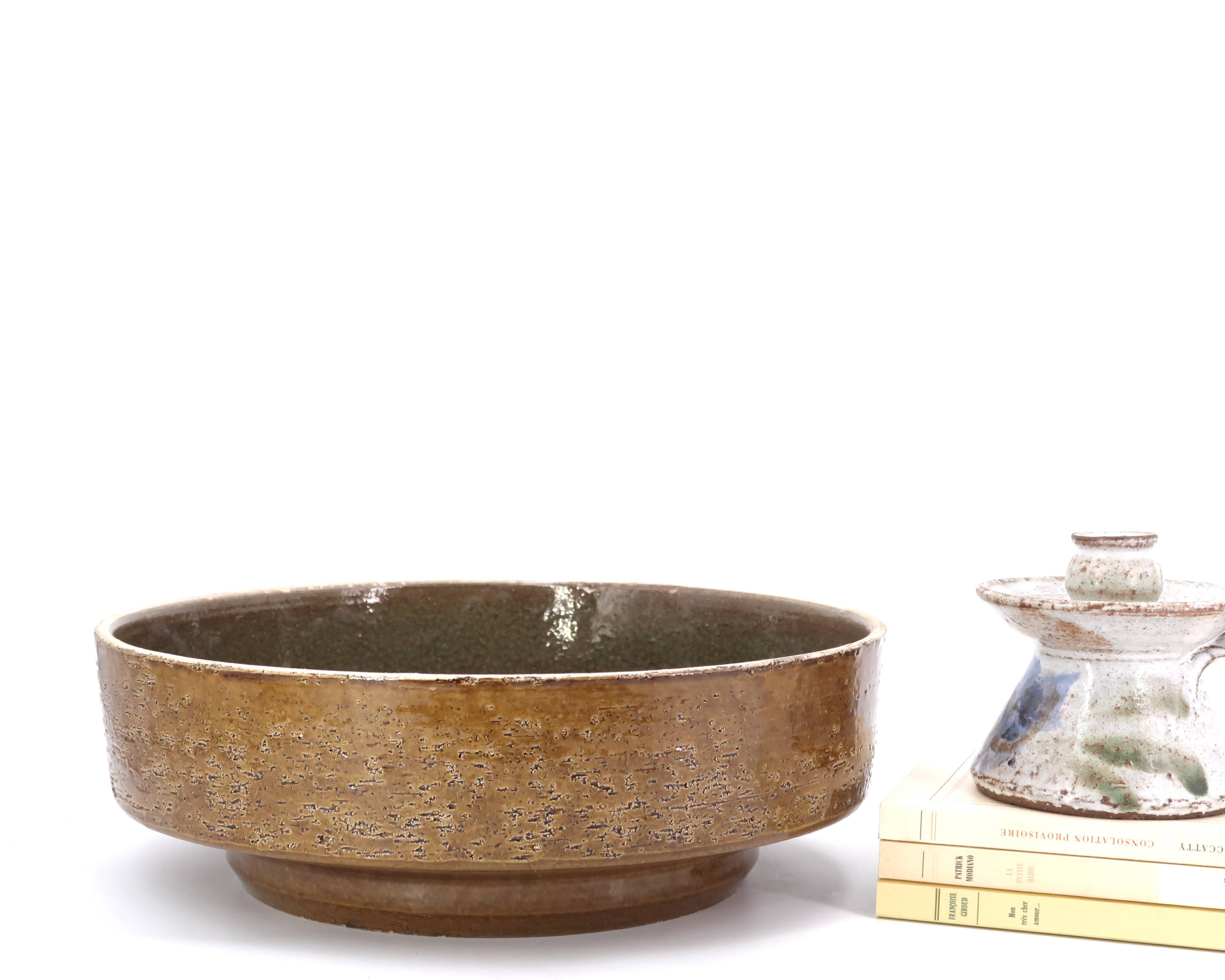 Ceramic planter pot cover, 1950s