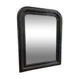 Louis Philippe mirror of the period with the plate repainted in nour