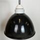 Industrial Factory Wall Lamp with Black Enamel Shade, 1960s