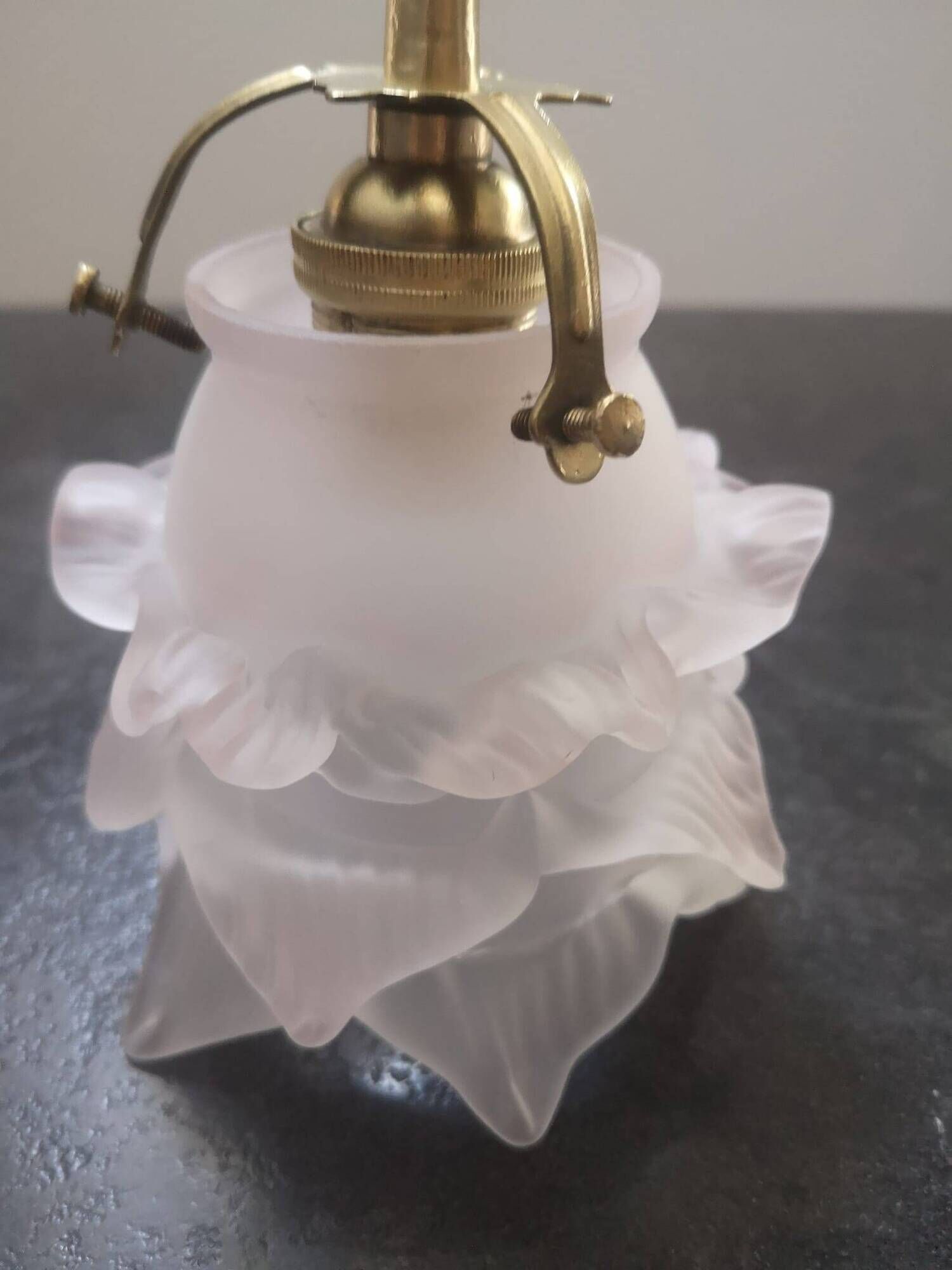 Porcelain and glass paste wall lamp 1930