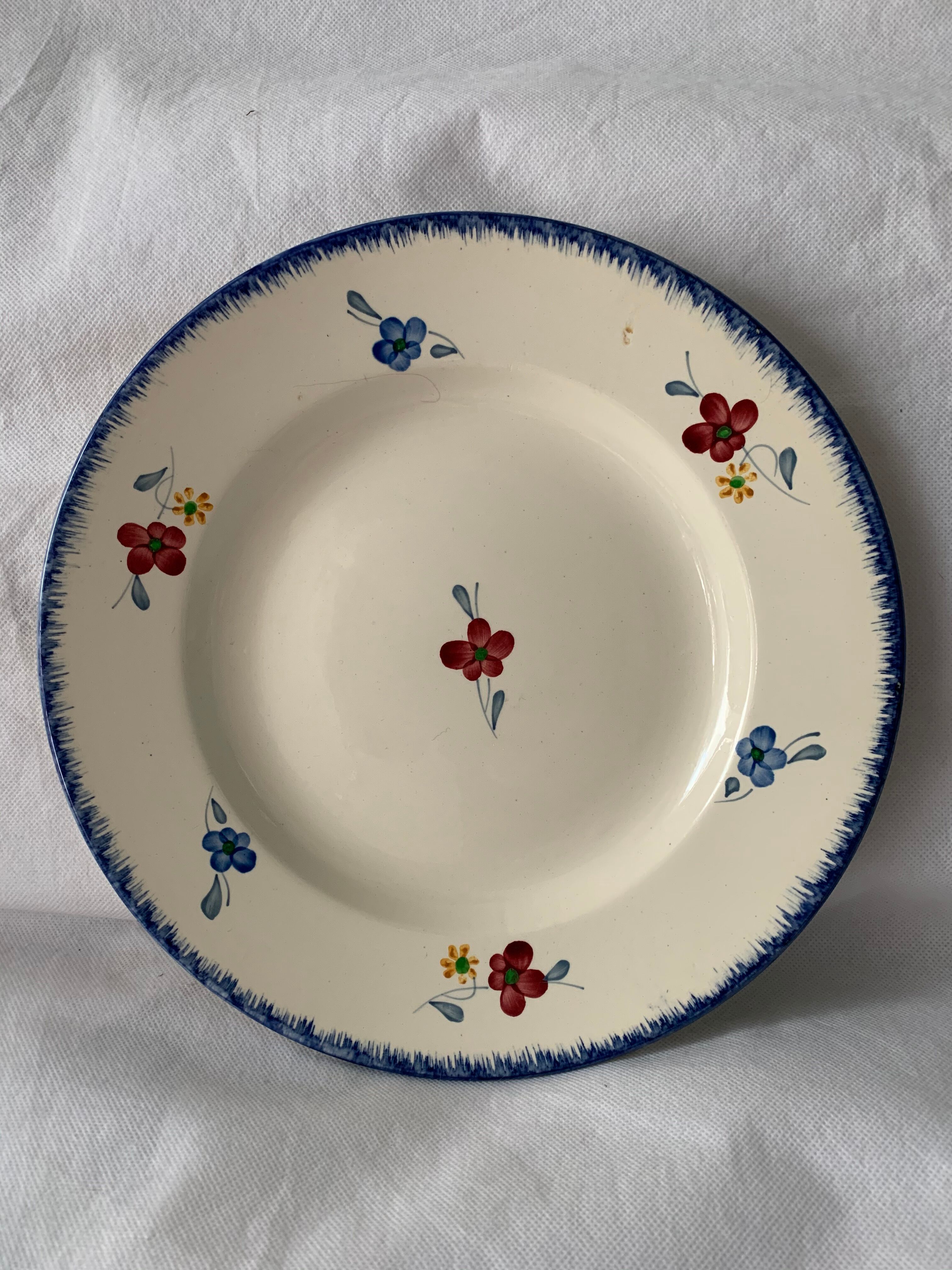 Set de 2 plats Mary Lou Digoin Sarreguemines 20 ème siècle