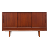 Teak highboard, Danish design, 1960s, production: Denmark