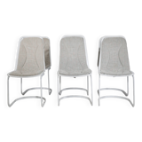 Cidue Cantilever Wire Chairs, Set of 6, 1970s