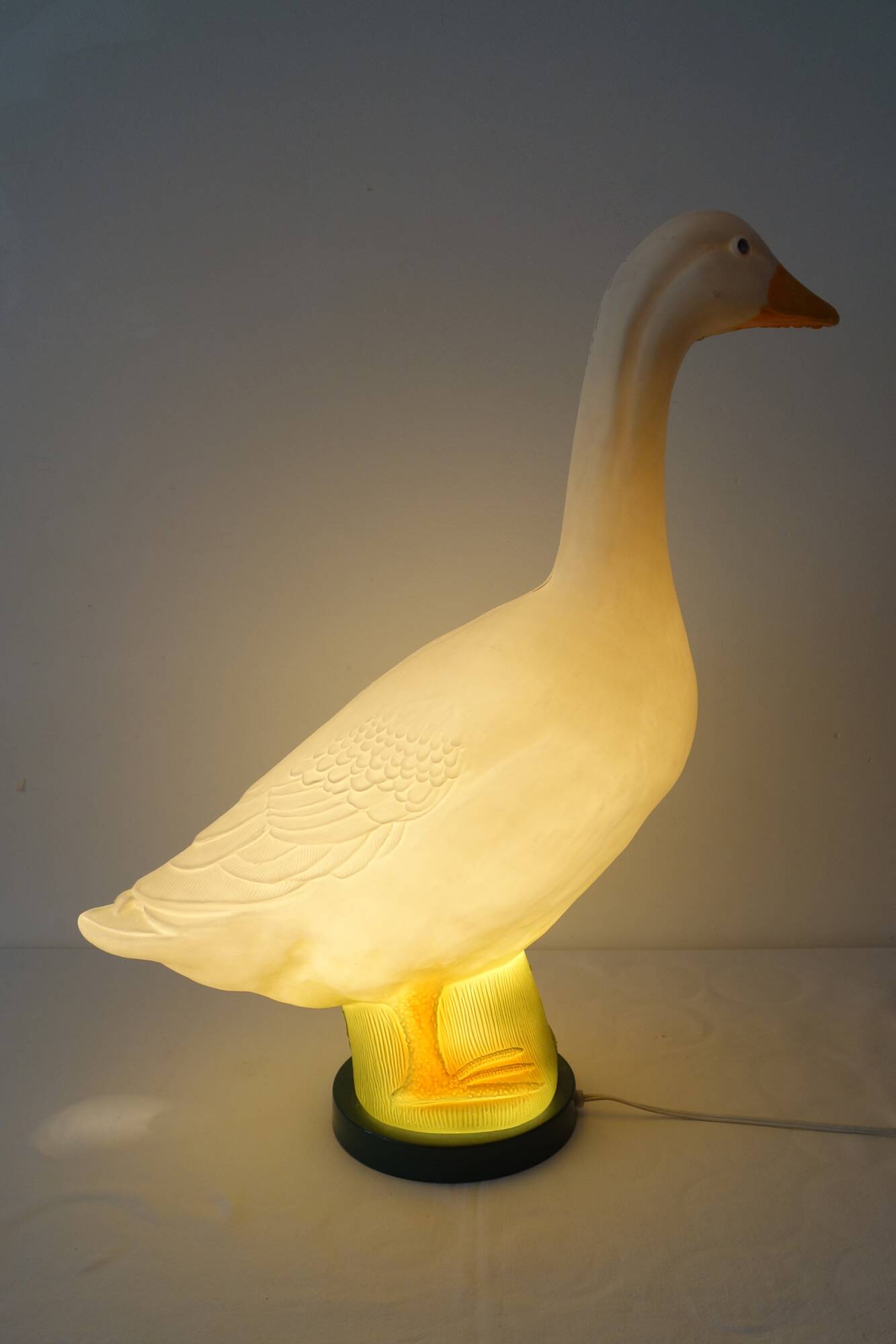 Vintage Gladys Goose goose lamp, 70/80s USA