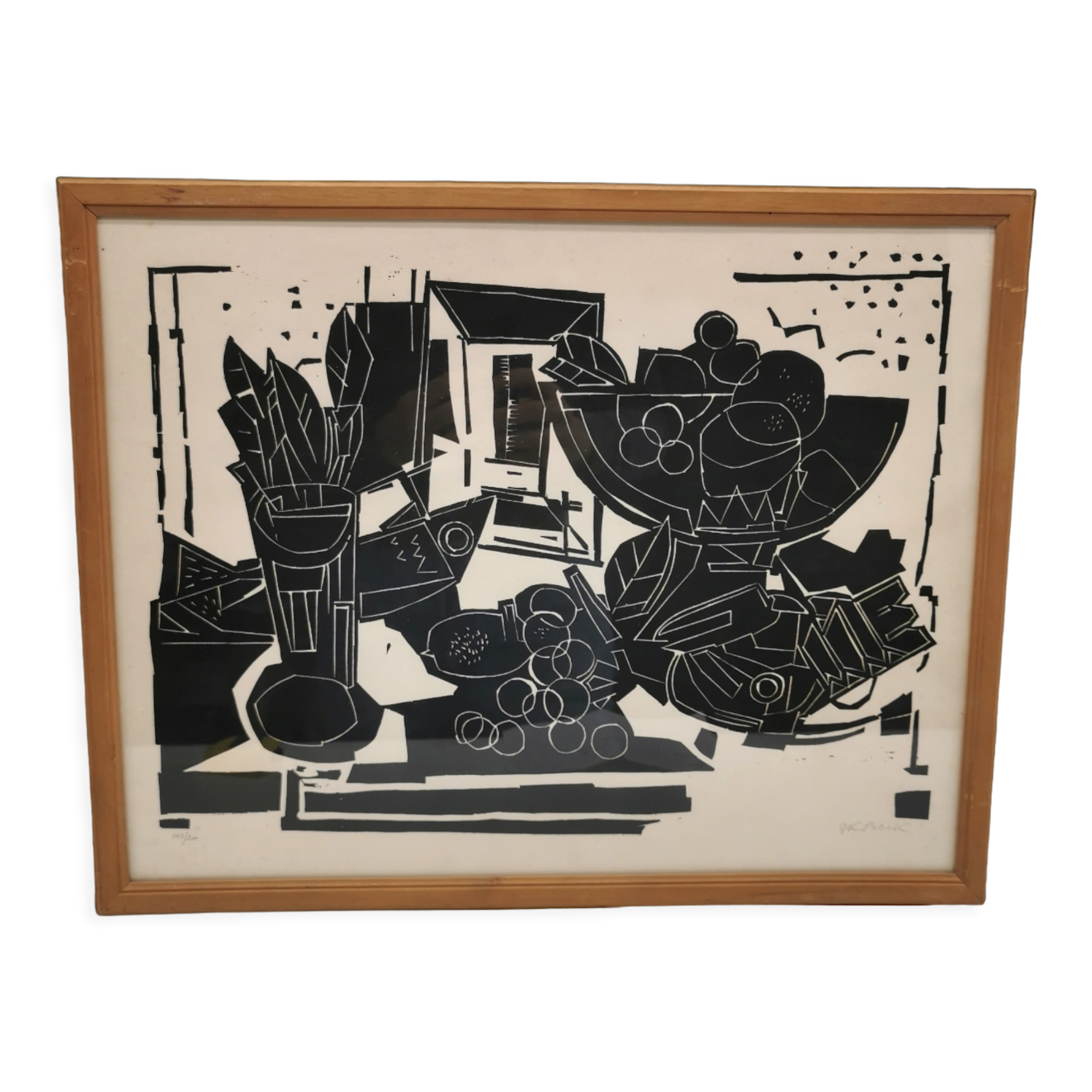 Painting Gustav Kurt Beck engraving contemporary art signed numbered XXth Item information