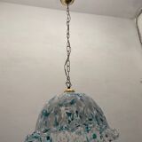Blue Murano Art Glass Light Pendant 1970’s