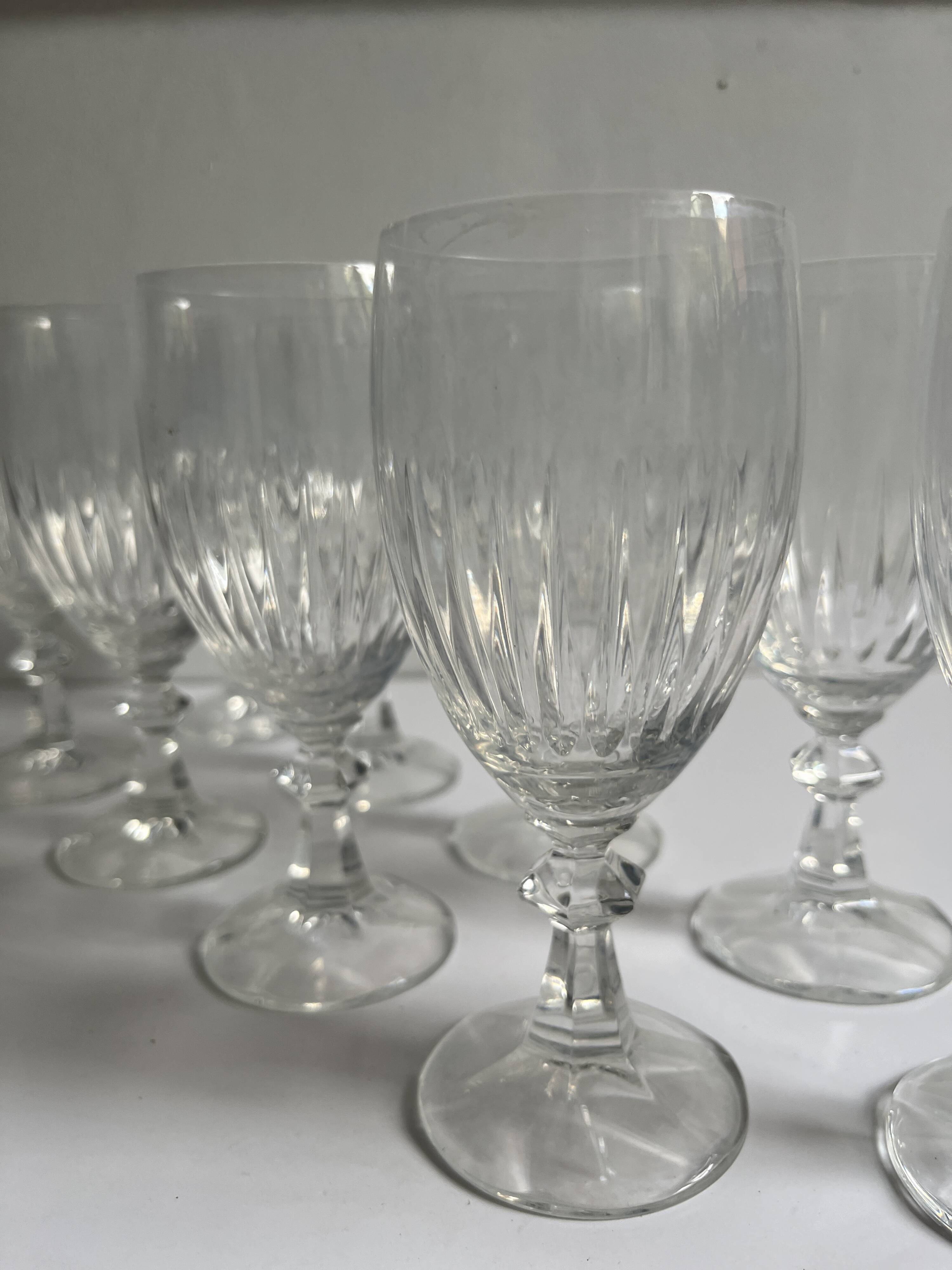 Crystal wine glasses
