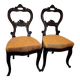 Pair of napoleon iii mahogany chairs