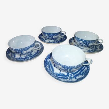 Set de 4 tasses à café en porcelaine du Japon