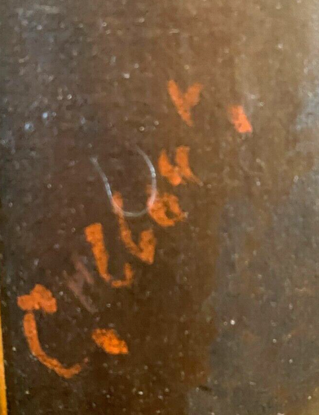 Oil on canvas Portrait of a young woman in bust " XX century