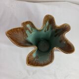 Flamed stoneware vase